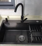 格卫森洗菜盆一体盆厨房水槽单槽洗碗槽洗菜池大单槽台下盆不锈钢水池盆 标准套餐带下水一套(无龙头) 纳米单槽50*45cm 实拍图
