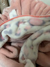 芬腾 珊瑚绒睡衣女冬季加厚法兰绒开衫加绒休闲秋冬款家居服套装圣诞 粉桔 XL 实拍图