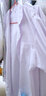 窈嘉长袖白大褂实验服学生白色大衣男女护士服医师医生服食品厂工作服 男式纽扣袖口 165/M 实拍图