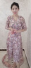 佰蓝娇2024夏季女装新款时尚洋气质女神范碎花连衣裙小个子雪纺裙子夏天 粉色花 XL（推荐115-125斤） 晒单实拍图