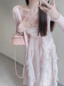 艾珠儿（Aizhuer）新款连衣裙2025夏季法式初恋气质温柔风吊带仙女甜美套装裙子夏天 粉色开衫+吊带裙 M 实拍图