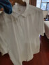 极麻清新基础短袖棉麻衬衫男士休闲青年夏季宽松半袖亚麻衬衣 白色 XL（140-160斤左右） 实拍图