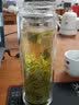 希诺（heenoor）玻璃杯双层男士办公泡茶杯带茶隔高档水杯家用隔热大容量便携杯子 闪银灰-410ml【高硼硅玻璃杯体】 礼盒装+带茶隔+带杯套 实拍图