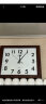 康巴丝（Compas）挂钟客厅钟表方形简约时钟居家办公挂表电子石英钟 C3201磨砂黑 实拍图