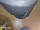 奥林龙（OrLinDragon）夏季薄款中老年男士休闲裤男高腰宽松商务休闲直筒免烫爸爸长裤子 黑色+黑色【春秋厚款】 31 【2尺4腰围】 实拍图
