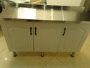 艾维曼简易餐边柜橱柜租房用不锈钢厨柜柜子灶台柜家用厨房餐边柜定制 定制其他尺寸 白色门 实拍图