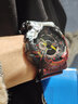佰时顿海贼王电子手表男学生夜光多功能运动防水初中高中青少年双显腕表 海贼王联名款 炫酷黑金 实拍图