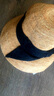 Mr DUCK马达加斯加天然拉菲草 匠心手工草帽女遮阳帽 大帽檐可折叠渔夫帽 黑色印花本草色-大边 (进口材质） M（适合55-57cm头围） 实拍图