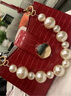 CLEVER & KETCH红色包包结婚新娘包腋下包法棍包单肩斜挎手提婚包生日礼物送女友 酒红色-鳄鱼纹 实拍图