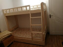 金柏栎高低床上下床实木高架床多功能床可拆分体床双层床双人床 上80下100长200带抽屉 实拍图