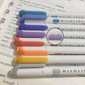 斑马牌日本ZEBRA斑马荧光笔WKT7学生用淡色系双头记号笔彩色做笔记粗划重点标记笔全色系套装涂鸦手账笔 柔和灰MGR 实拍图