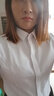 雀后衬衫女短袖职业白衬衣工作服工装气质正装夏装款 白色 M 实拍图