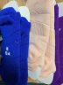 舒跑舒跑袜子短袜男女左右脚专业运动袜毛巾底毛圈厚款袜子男士 3双装 蓝紫粉3双 女(35-41 实拍图
