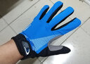 筠尚防晒骑行手套男女春夏季薄款冰丝袖透气健身半指防滑户外运动登山触屏开车骑摩托车全指露指钓鱼手套 长指蓝色 L码 实拍图
