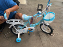 阿米达儿童自行车2岁3岁4岁5岁6岁小孩子男女宝宝折叠童车单车脚踏车 顶配蓝色卡通折叠悍马轮加礼包 14寸 实拍图