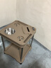 淞洲馨麻将机塑料茶几钢木茶几棋牌室麻将馆茶几水杯架烟灰缸麻将机配件 香槟色（多功能加厚款）x1送果盘 实拍图