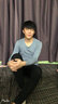 必行（bisual）秋裤男紧身打底裤无痕莫代尔秋裤薄款保暖裤男青年修身棉裤线裤 KZ887-黑色-薄款 L （适合100-120斤） 实拍图
