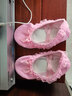 铁箭（TIEJIAN） 儿童舞蹈鞋女童花边蝴蝶结软底鞋芭蕾舞鞋练功鞋幼儿中国舞蹈鞋 粉色 32(建议脚长19cm) 实拍图