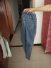 妖妮牛仔裤女加绒秋冬2025新款加厚高腰弹力修身显瘦多粒扣小脚长裤子 加绒三粒扣蓝色 29 （建议体重105-115斤） 实拍图