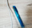 斑马牌 (ZEBRA)四色圆珠笔 0.7mm子弹头按压多功能笔 多色中油笔学生标记笔 B4A3 浅蓝色杆 实拍图