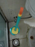 潜水艇家用马桶刷套装北欧创意免打孔浴室卫生间洗厕所挂墙壁壁挂刷子新款长柄软毛清洁可落地马桶刷 泽绿色Q511 实拍图