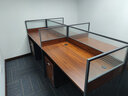 安美诚家具（ANMEICHENG FURNITURE）办公家具职员办公桌椅组合屏风工位王型四人位【含柜】 实拍图