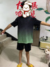 步锐特运动套装男夏季跑步健身服冰丝速干短袖羽毛球服篮球短裤速干衣 绿色套装 L（推荐体重90-110斤） 实拍图