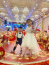 小咔衣浓小女孩公主裙女童花童婚礼蓬蓬纱儿童晚礼服主持人钢琴演出服大童 白色前短后长 130 实拍图
