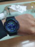 卡西欧（CASIO）G-SHOCK 海洋之心潮流炫色运动双显男表 霓彩武士 GA-100BL-1ADR 实拍图