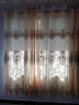 柏拉图欧式简约现代刺绣花镂空窗帘布纱定制窗帘成品遮光客厅卧室 （花开富贵）米黄 打孔加工/一米宽/要几米拍几件 实拍图