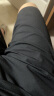 阿迪达斯运动短裤男2024夏季透气薄款宽松休闲户外梭织五分裤 黑/白 3XL  晒单实拍图