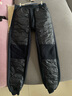 恒源祥保暖羽绒裤男内穿修身轻薄款女士中老年棉裤冬季加厚防寒白鸭绒裤 男士藏青（轻薄款-前面羽绒） 3XL (185) 实拍图