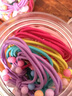盒装俏格格儿童橡皮筋女童卡通打结发绳韩国小女孩可爱头绳头高弹力耐用皮筋六一儿童节礼物不伤发发饰 混款混色随机盒装10根 实拍图