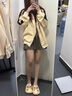 远港玛丽珍凉拖鞋女夏季外穿办公室踩屎感洞洞鞋厚底防滑包头半拖女士 奶黄 39-40 (标准码) 实拍图