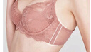 好奇蜜斯【巴尔沙】蕾丝内衣女大胸显瘦侧收提托薄款立体钢圈法式文胸套装 奶油玫瑰粉 75B 实拍图