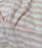 康珍莱哺乳上衣秋冬孕妇秋衣单件纯棉产后喂奶衣睡衣月子服打底衫 3050纯棉-条纹蓝（无胸垫） 3XL码（140-160斤） 晒单实拍图