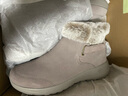 斯凯奇Skechers秋冬绒毛保暖加绒一脚蹬雪地短靴子女耐磨软底缓震鞋子 实拍图