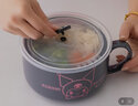 Hello Kitty三丽鸥陶瓷泡面碗带盖手柄可爱饭盒大容量面碗学生宿舍上班便当盒 库洛米陶瓷泡面碗 1002ml 实拍图