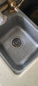 水贞不锈钢水槽双槽加厚拉丝洗菜盆厨房洗碗池洗菜池双盆水池套餐台下 加厚款双槽72*38家庭款 实拍图