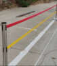 百舸 隔离带伸缩带 一米线栏杆 警示警戒线围栏道路护栏 烤漆黑2米线 实拍图