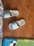 洁丽雅【2双装】亚麻拖鞋女夏季室内居家用吸汗防臭静音情侣凉拖鞋四季 天蓝+咖啡 40-41 女+44-45男 实拍图