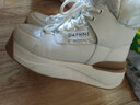 达芙妮加厚雪地靴女加绒保暖时尚厚底内增高棉鞋4622608021米色/加绒38 实拍图