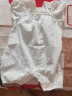 迪士尼（Disney）品牌童装女宝宝连体衣夏季薄款新生婴儿衣服满月短袖哈衣爬服夏装 白色爱心短/袖哈衣 66cm 晒单实拍图