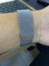 墨一 苹果手表表带磁吸 Apple Watch Series 8/9米兰尼斯钢带iwatch S7/6/5/4/SE代腕带金属表带 金属磁吸 -星光银【42/44/45/49mm】 实拍图