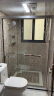 九牧（JOMOO） 【定制产品】淋浴房卫生间干湿分离隔断移门屏风一体式淋浴房E6 光银1.3m-1.39m（高1.9m） 不含蒸汽 实拍图