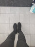 安踏男鞋运动鞋男夏季男士软底网面透气跑步鞋休闲鞋男皮面防水鞋子男 (夏季新款纯黑皮面款)黑色 44.5 （10.5码） 实拍图