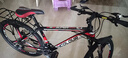 EG7山地自行车成人学生变速越野单车双减震赛车26寸青少年男女 三刀【升级减震 超强承重】黑红 27.5寸27速【适合：175-190CM】 实拍图