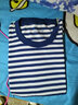 迷彩故事夏季海魂衫短袖体能服训练服夏季蓝白条纹T恤男海魂衫体能服套装 海魂衫【单上衣】 165-170/84-88 实拍图