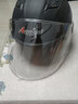 狼培头盔镜片电动车头盔面罩高清透明彩色茶色防晒头盔挡风片头盔配件 【圆孔】高清镜片 半盔款 实拍图
