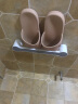 双庆（ShuangQing）卫生间拖鞋架免打孔壁挂浴室置物架门后收纳神器 灰色（短款一个装）-5325 晒单实拍图